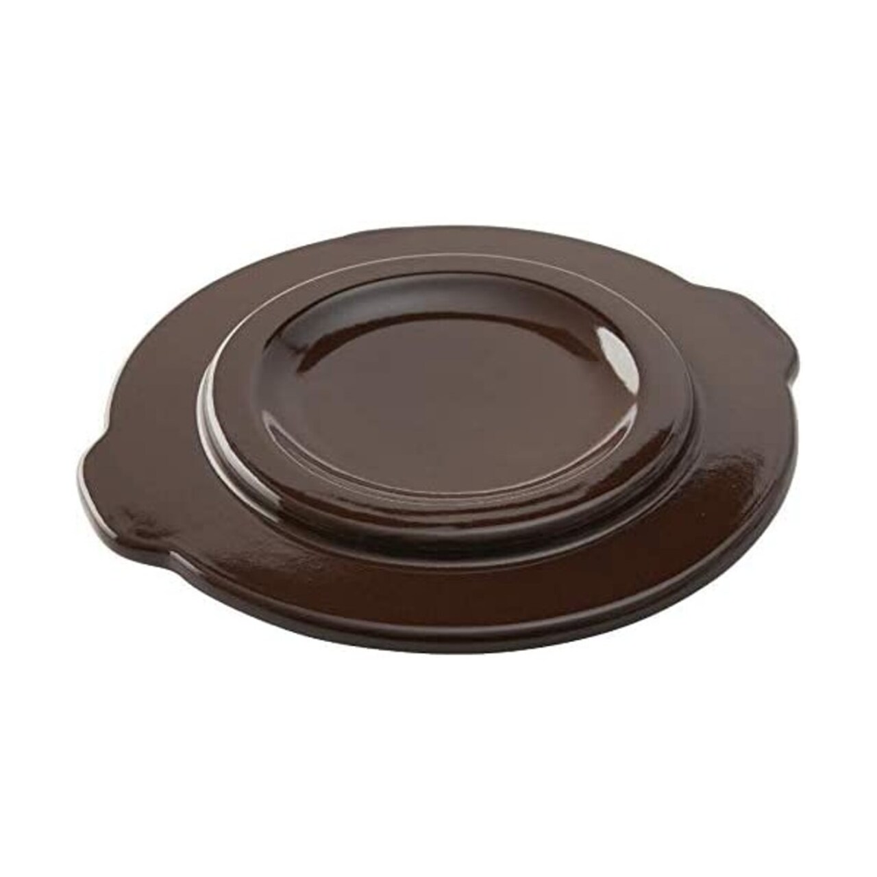 Ohio Stoneware Fermenting Crock Cover Lid 2 Gallon 12 in OD Brown